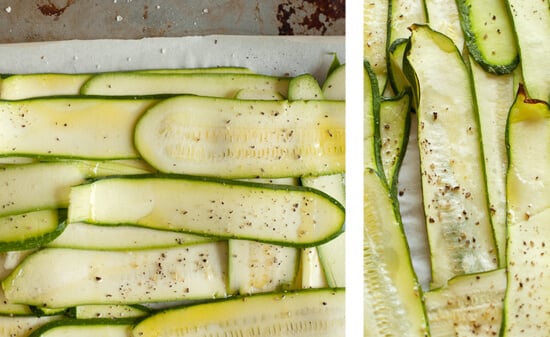 zucchini noodles baked with olive oil zucchini noodles baked with olive oil