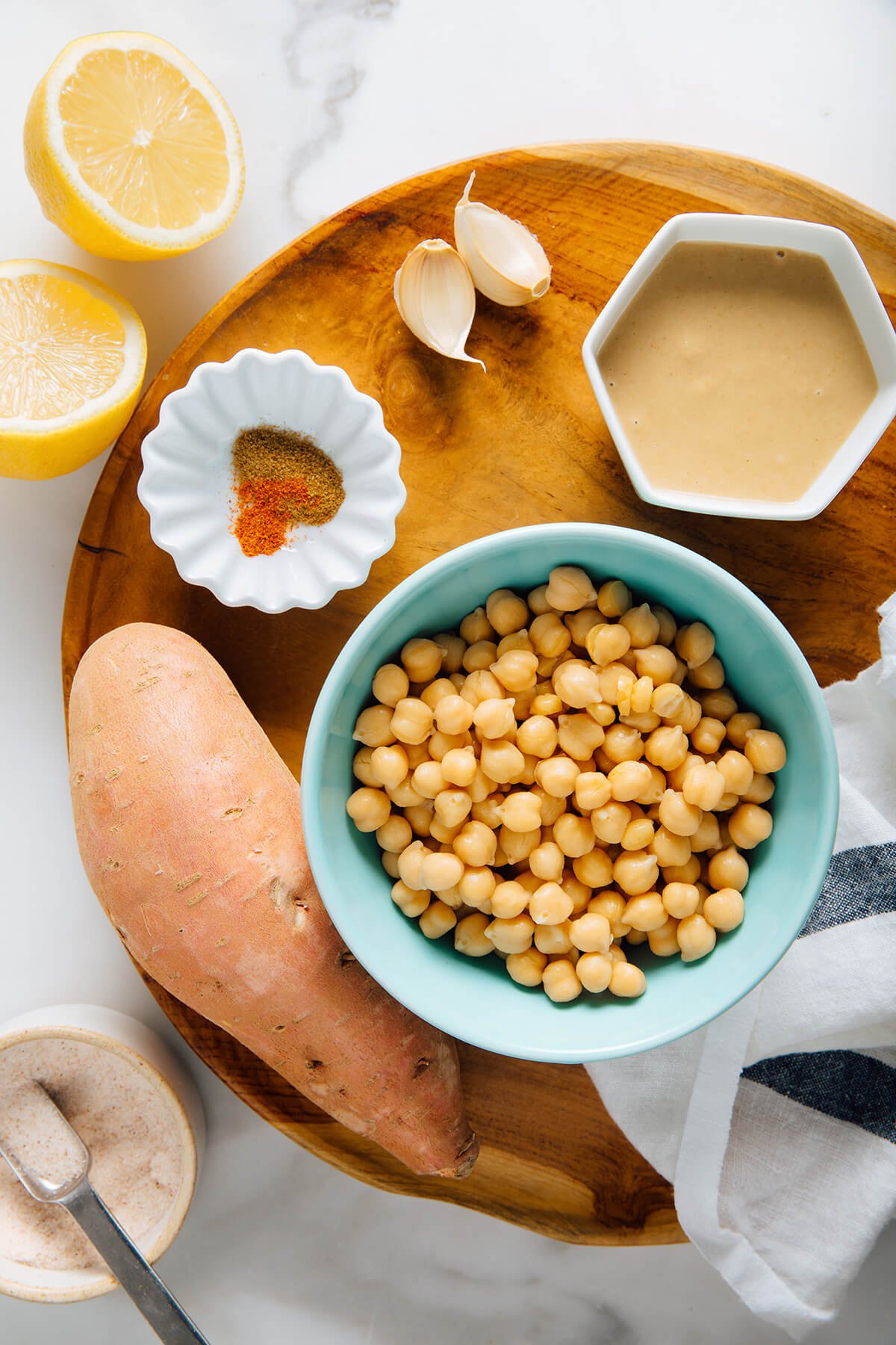 sweet potato hummus ingredients