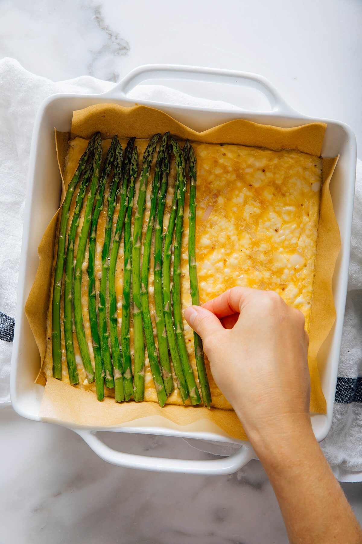 how to make asparagus frittata