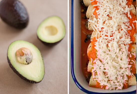 avocado and roasted red pepper enchiladas avocado and roasted red pepper enchiladas