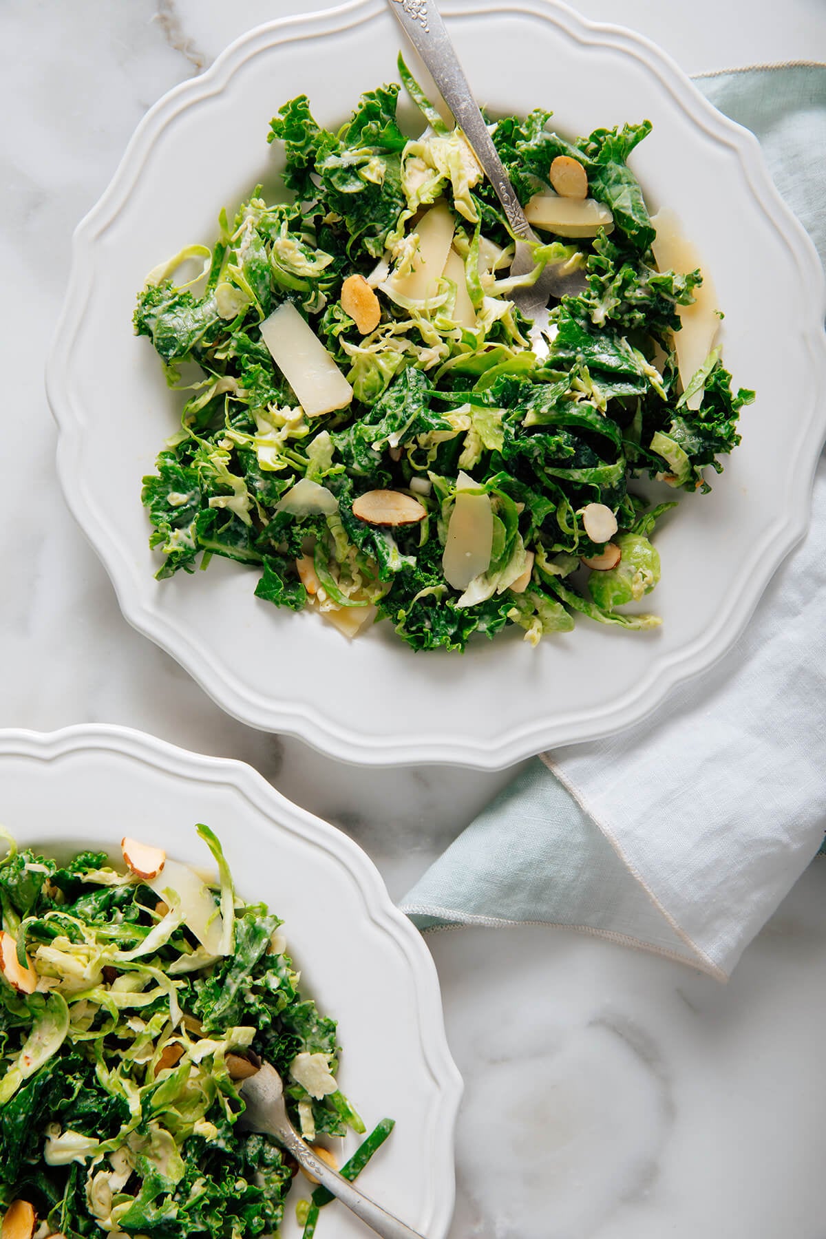 kale brussels sprouts salad recipe