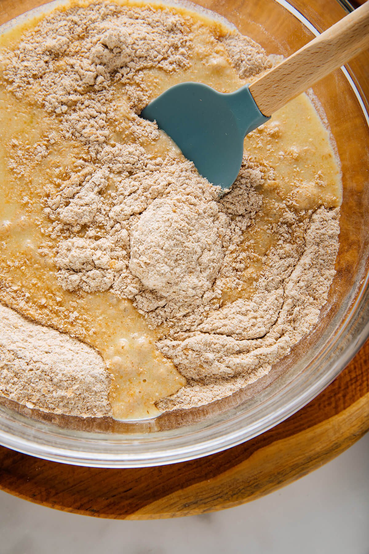 muffin batter before mixing