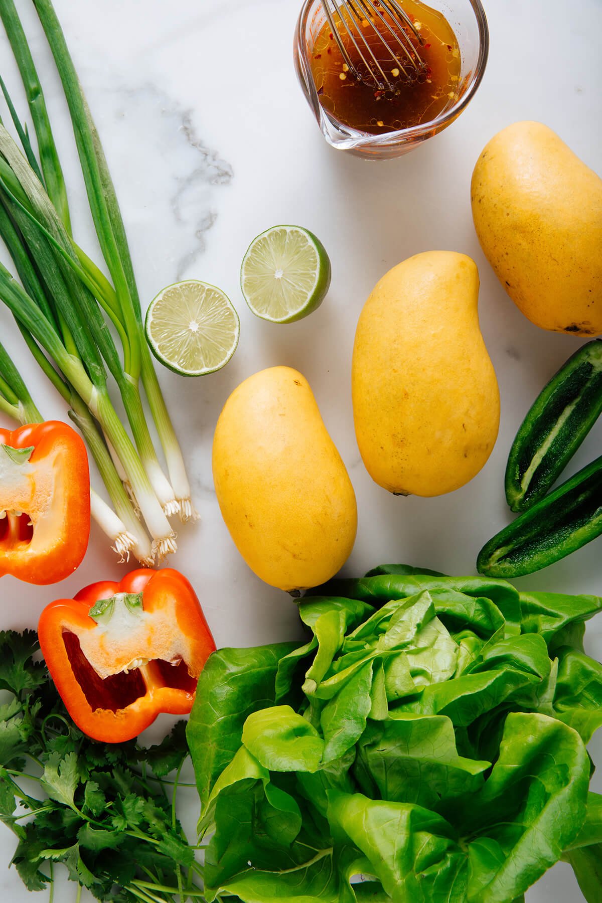 mango green salad ingredients