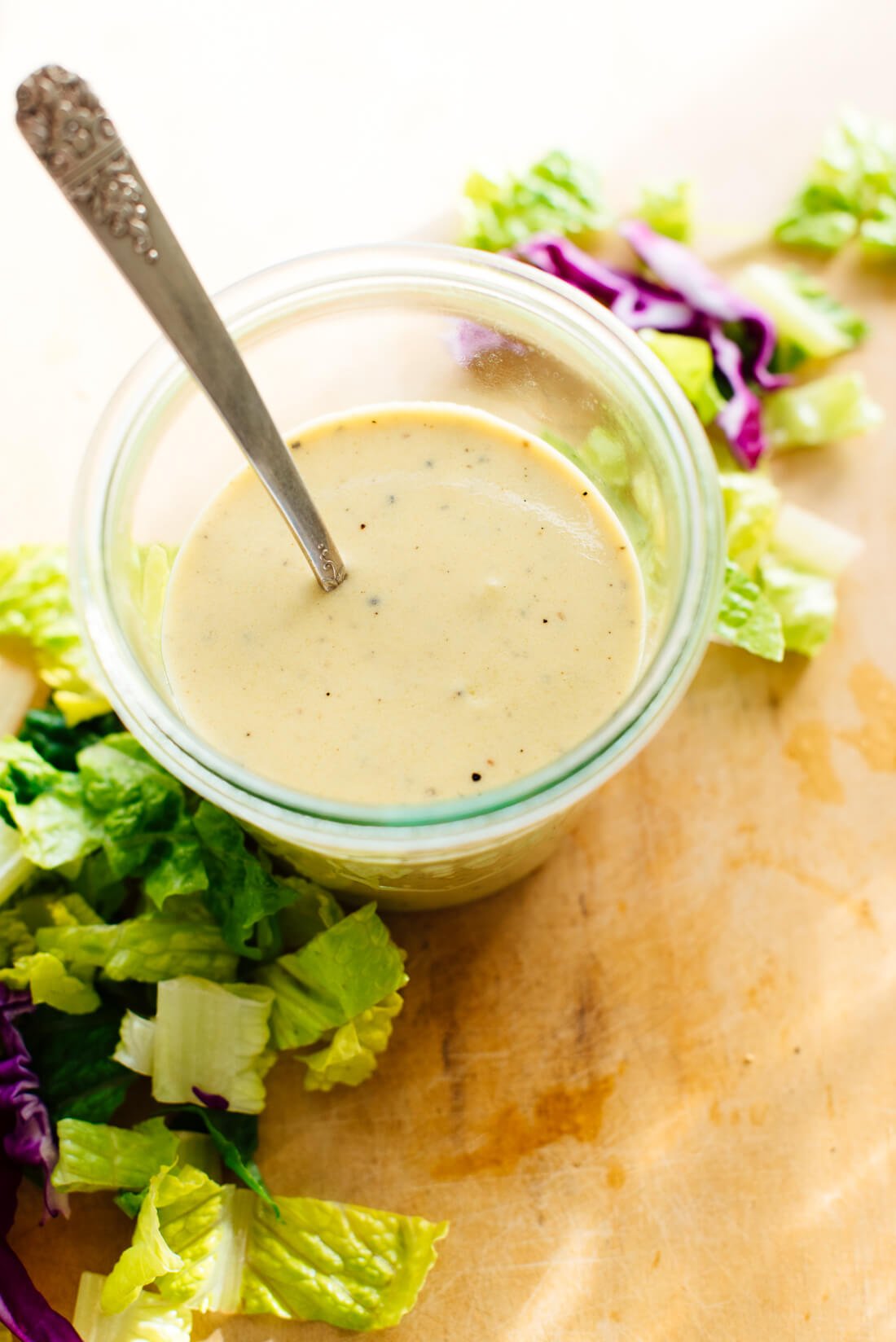 homemade yogurt honey-mustard salad dressing