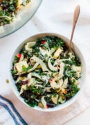 Autumn Kale Salad with Fennel, Honeycrisp and Goat Cheese