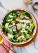 Caesar salad in bowl