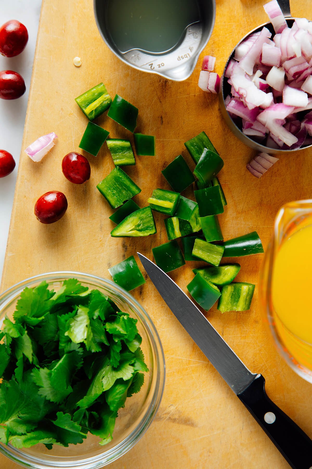 prepared ingredients