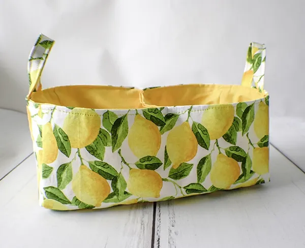 fabric divided basket